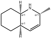 Quinoline, 1,2,4a,5,6,7,8,8a-octahydro-2-methyl-, (2R,4aR,8aR)-rel- (9CI) Structure