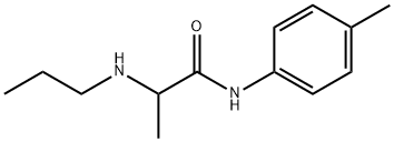 N-(4-メチルフェニル)-2-(プロピルアミノ)プロパンアミド 化学構造式