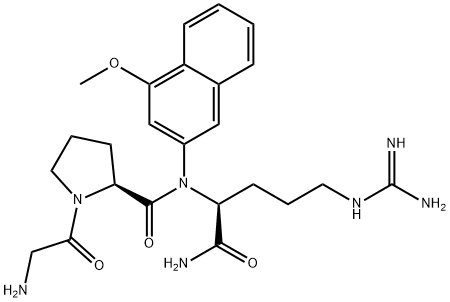 Gly-Pro-Arg-MNA.2HCl Struktur