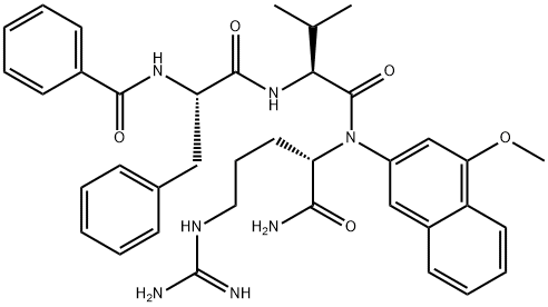 Bz-Phe-Val-Arg-4MbetaNA Structure