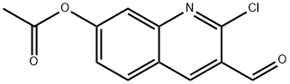 3-Quinolinecarboxaldehyde, 7-(acetyloxy)-2-chloro-, 745830-14-2, 结构式