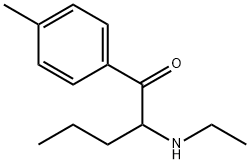 1-Pentanone, 2-(ethylamino)-1-(4-methylphenyl)- Struktur