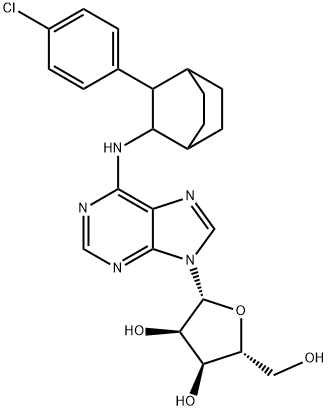 N(6)-(2-(4-chlorophenyl)bicyclo(2.2.2.)-octyl)(3)-adenosine Structure