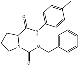 2-(对甲苯基甲酰基)吡咯烷-1-羧酸苄酯, 7472-74-4, 结构式