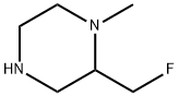 Piperazine, 2-(fluoromethyl)-1-methyl- Structure