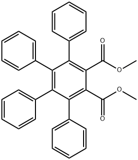 [1,1':2',1''-Terphenyl]-3',4'-dicarboxylic acid, 5',6'-diphenyl-, 3',4'-dimethyl ester 化学構造式