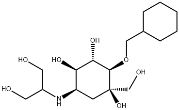 D-epi-Inositol, 1-O-(cyclohexylmethyl)-3,4-dideoxy-4-[[2-hydroxy-1-(hydroxymethyl)ethyl]amino]-2-C-(hydroxymethyl)- (9CI) 结构式