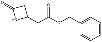 2-Azetidineacetic acid, 4-oxo-, phenylmethyl ester Structure