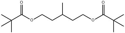 Propanoic acid, 2,2-dimethyl-, 1,1'-(3-methyl-1,5-pentanediyl) ester,762268-77-9,结构式