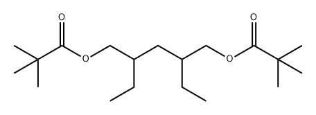 Propanoic acid, 2,2-dimethyl-, 4-[(2,2-dimethyl-1-oxopropoxy)methyl]-2-ethylhexyl ester 结构式