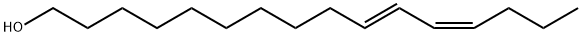 (10E,12Z)-10,12-Hexadecadien-1-ol Structure