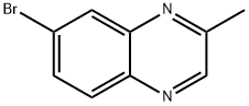 7-溴-2-甲基喹喔啉 结构式
