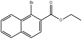 1-溴-2-萘基甲酸乙酯 结构式