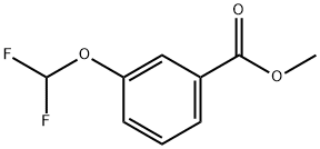 Benzoic acid, 3-(difluoromethoxy)-, methyl ester 结构式