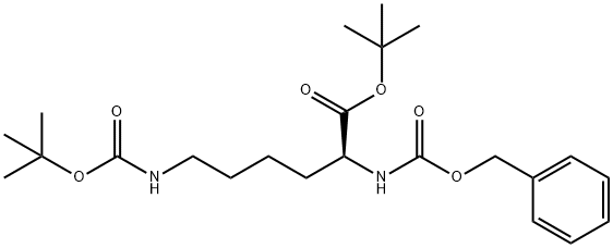L-Lysine, N6-[(1,1-dimethylethoxy)carbonyl]-N2-[(phenylmethoxy)carbonyl]-, 1,1-dimethylethyl ester Struktur