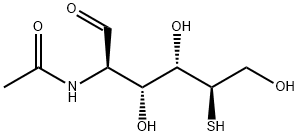 2-Acetamido-2-deoxy-5-thio-D-glucose Structure