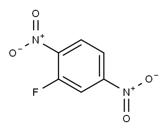 Benzene, 2-fluoro-1,4-dinitro- Struktur