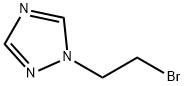 1-(2-ブロモエチル)-1H-1,2,4-トリアゾール 化学構造式