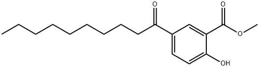 甲基 5-癸酰-2-羟基苯酸盐, 78417-97-7, 结构式