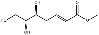 2-Heptenoic acid, 5,6,7-trihydroxy-, methyl ester, (2E,5S,6R)- Structure