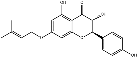7-Prenyloxyaromadendrin, 78876-50-3, 结构式