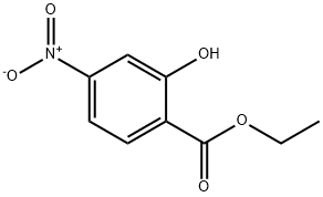 Benzoic acid, 2-hydroxy-4-nitro-, ethyl ester 化学構造式
