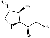 D-Glucitol,  2,3,6-triamino-1,2,3,4,6-pentadeoxy-1,4-imino-  (9CI) 化学構造式