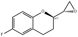 (2R)-REL-6-氟-3,4-二氢-2-(2S)-2-环氧乙烷基-2H-1-苯并吡喃,793669-26-8,结构式