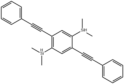 1,4-双(苯乙炔基)-2,5-双(二甲基甲硅烷基)苯 结构式