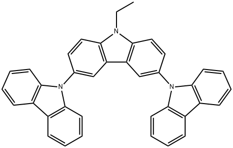 9′-Ethyl-9,3′:6′,9′′-ter-9H-carbazole Structure