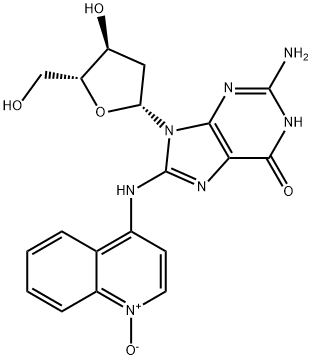 N-(deoxyguanosin-C(8)-yl)-4-aminoquinoline 1-oxide Struktur