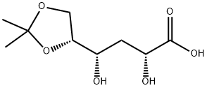 3-Deoxy-5,6-O-(1-methylethylidene)-D-ribo-hexonic acid Struktur