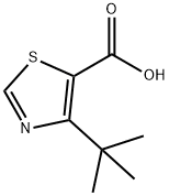 4-叔丁基-1,3-噻唑-5-羧酸, 81569-32-6, 结构式