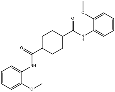 1-N,4-N-bis(2-methoxyphenyl)cyclohexane-1,4-dicarboxamide Structure