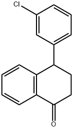 1(2H)-Naphthalenone, 4-(3-chlorophenyl)-3,4-dihydro- Structure