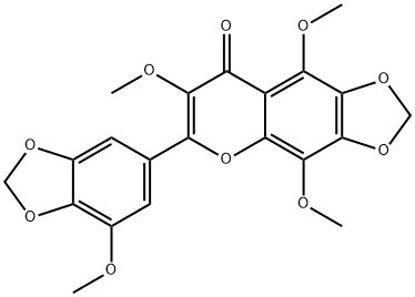 3,5,8,3'-Tetramethoxy-
6,7,4',5'-bis(methylenedioxy)flavone Structure