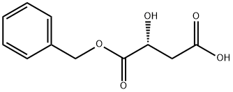 Butanedioic acid, 2-hydroxy-, 1-(phenylmethyl) ester, (2R)- Structure