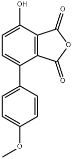 1,3-Isobenzofurandione, 4-hydroxy-7-(4-methoxyphenyl)- Structure