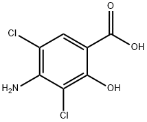 Benzoic acid, 4-amino-3,5-dichloro-2-hydroxy-,84473-96-1,结构式
