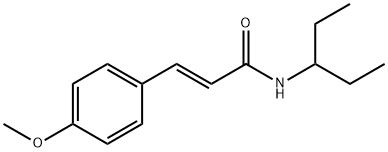 2-Propenamide, N-(1-ethylpropyl)-3-(4-methoxyphenyl)-, (2E)- Structure