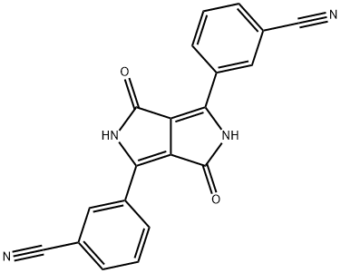 ３·３’（１·４ジオキソピロロ［３·４Ｃ］ピロル３·６ジイル）ジベンゾニトリル 化学構造式