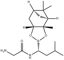 Acetamide, 2-amino-N-[(1R)-1-[(3aS,4S,6S,7aR)-hexahydro-3a,5,5-trimethyl-4,6-methano-1,3,2-benzodioxaborol-2-yl]-3-methylbutyl]-,847644-46-6,结构式