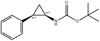 tert-butyl N-[(1R,2R)-rel-2-phenylcyclopropyl]carbamate, 847644-86-4, 结构式