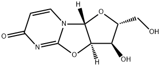 6H-Furo[2',3':4,5]oxazolo[3,2-a]pyrimidin-6-one, 2,3,3a,9a-tetrahydro-3-hydroxy-2-(hydroxymethyl)-, (2R,3R,3aR,9aR)- Structure