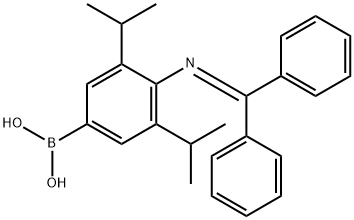 Boronic acid, B-[4-[(diphenylmethylene)amino]-3,5-bis(1-methylethyl)phenyl]- Structure