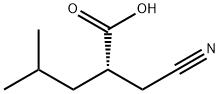 Pentanoic acid, 2-(cyanomethyl)-4-methyl-, (2S)-