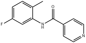 N-(5-氟-2-甲基苯基)吡啶-4-甲酰胺,851175-16-1,结构式