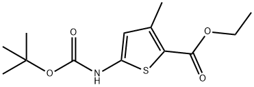 2-Thiophenecarboxylic acid, 5-[[(1,1-dimethylethoxy)carbonyl]amino]-3-methyl-, ethyl ester