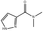 N,N-Dimethyl-1H-pyrazole-3-carboxamide 化学構造式