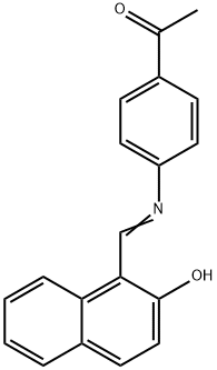 4'-(2-HYDROXY-1-NAPHTHYLMETHYLENEAMINO)ACETOPHENONE Struktur